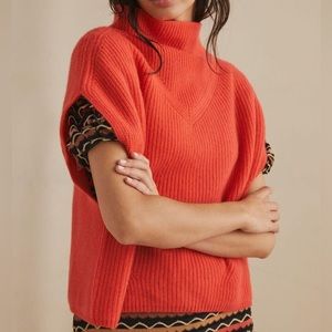 Anthropologie Oversized Cashmere Sweater Vest
